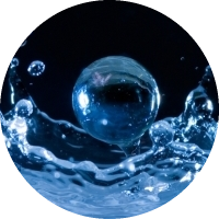 Water droplet graphic