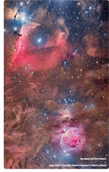 Horsehead and Orion Nebulas
Image Credit & Copyright: Roberto Colombari & Federico Pelliccia