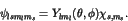 \begin{displaymath}\psi_{lsm_lm_s} = Y_{lm_l}(\theta,\phi) \chi_{s,m_s}. \end{displaymath}