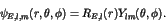 \begin{displaymath}\psi_{E,l,m}(r,\theta,\phi) = R_{E,l}(r) Y_{lm}(\theta,\phi). \end{displaymath}