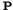 ${\bf P}$