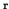 ${\bf r}$