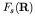 $F_s({\bf R})$