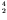 $^{4}_{2}$